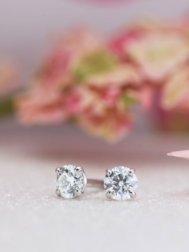 Boucles d'oreilles diamant