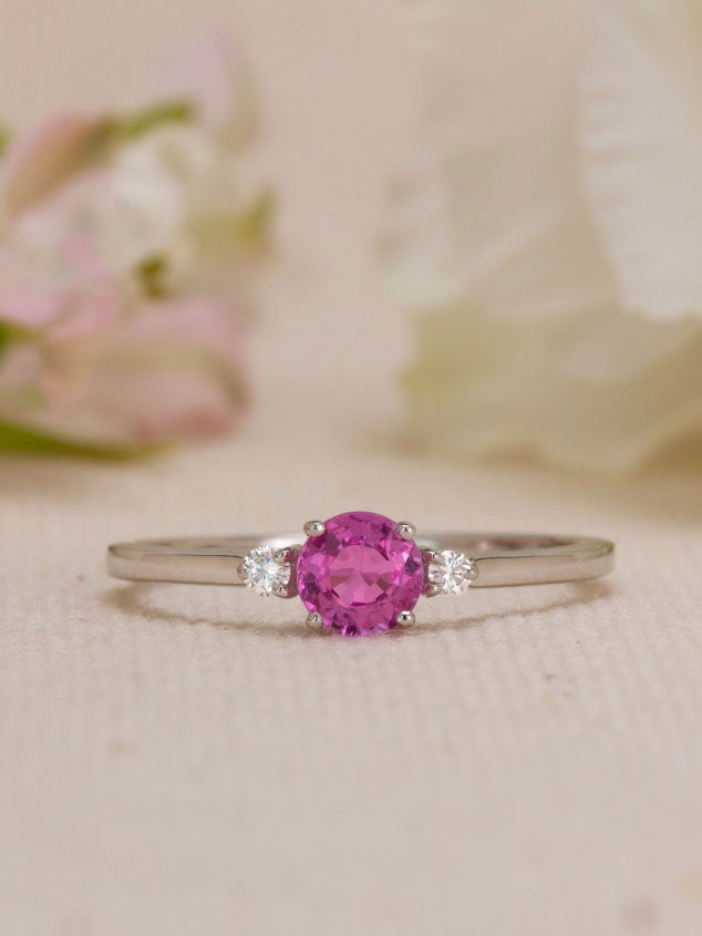 Bijou saphir rose