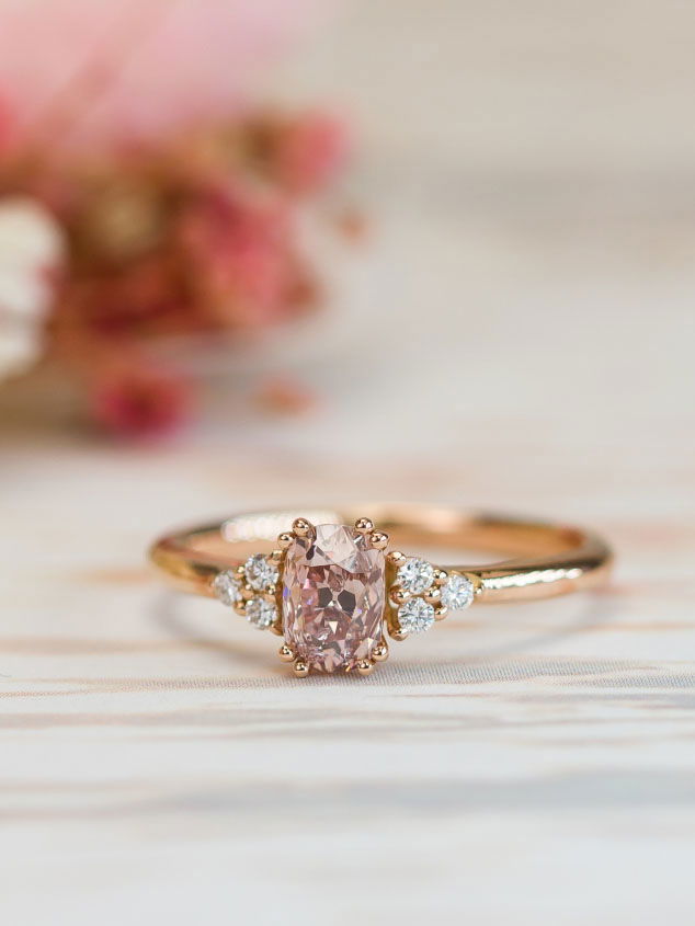 Bague en or rose