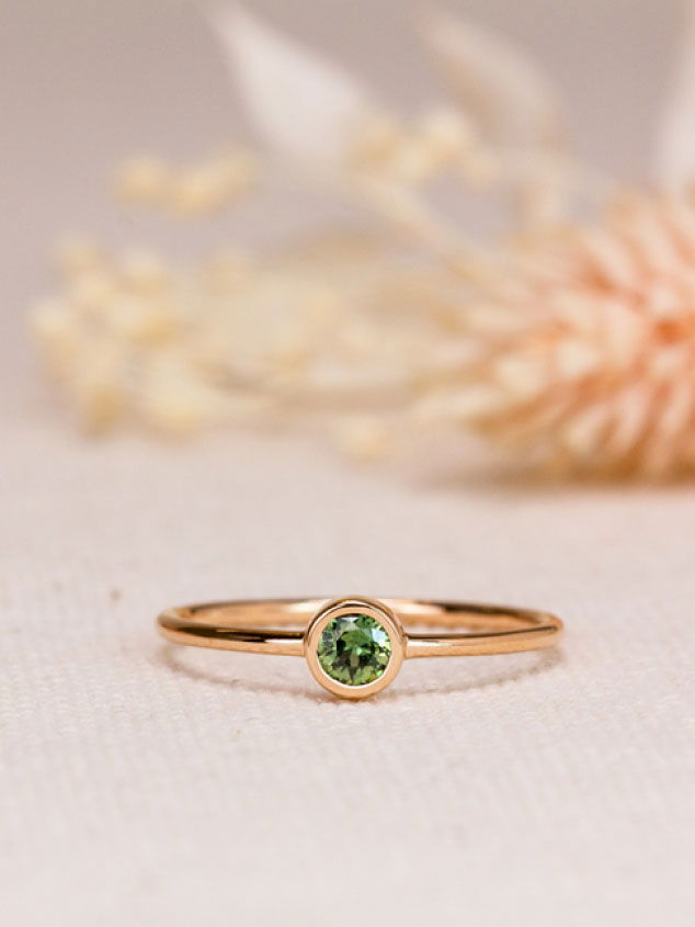 Bijou saphir vert prairie