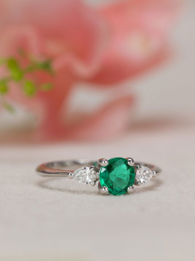Bague en émeraude