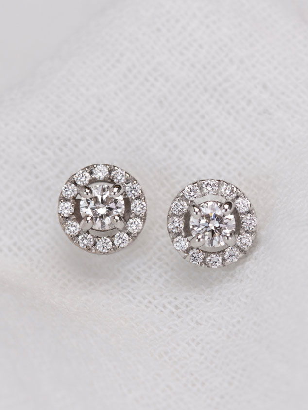 Boucles d'oreilles diamant