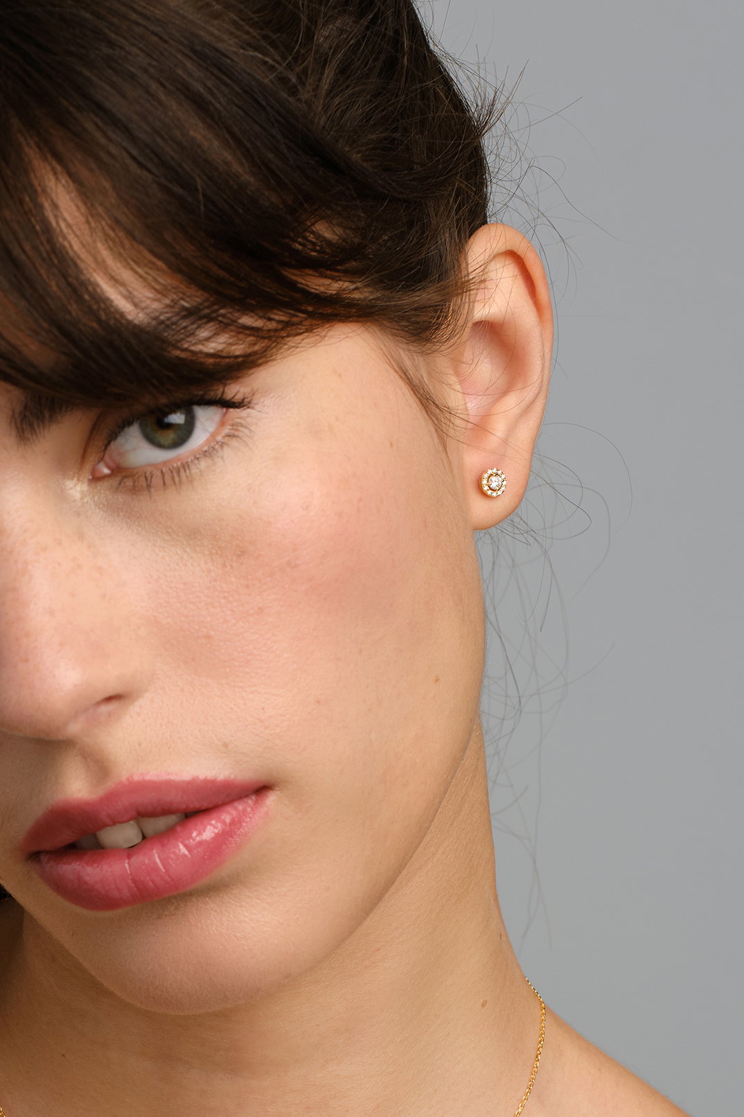 Les boucles d’oreilles diamant