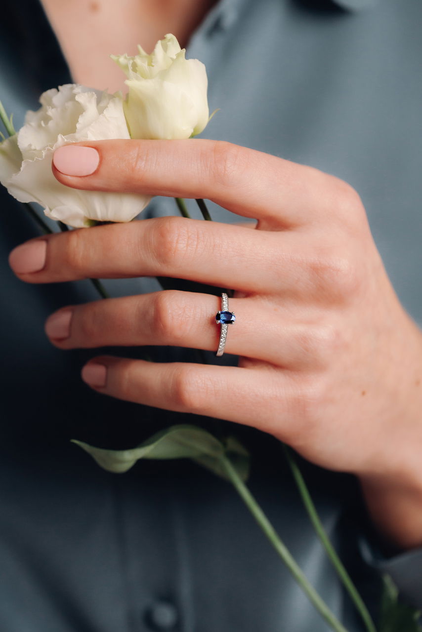 Solitaire Pavé Julia Saphir
