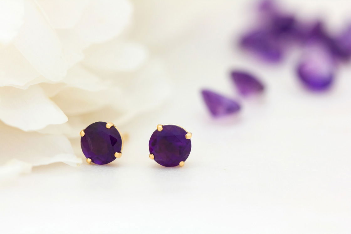 Boucles Alva Améthyste