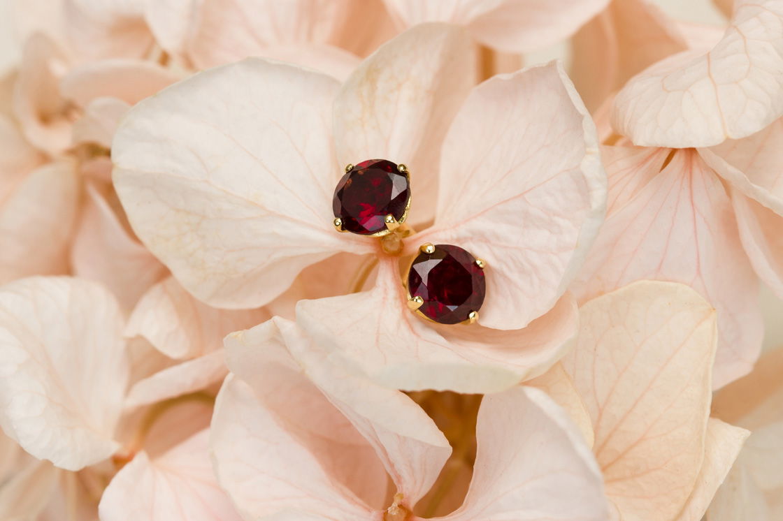 Boucles Alva Grenat