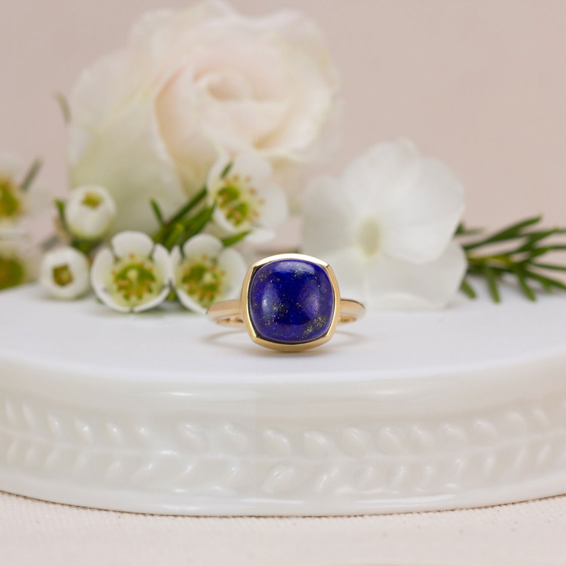 Bague Paradis Coussin Lapis-Lazuli