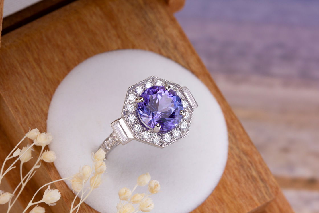 Bague Entourage Tanzanite