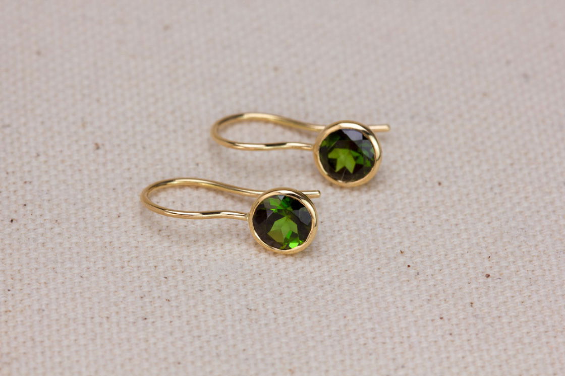 Boucles Tourmaline Verte